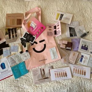 Lg lot of premium skincare, makeup hair samples fresh New